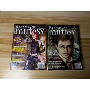 Realms of‎ Fantasy Magazines Lot December 2006 August 2007 Harry Potter